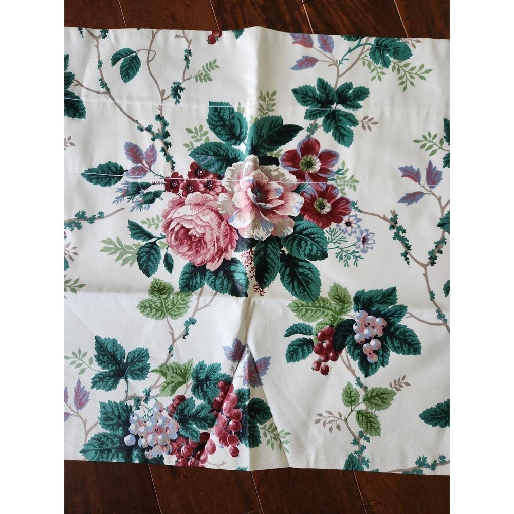 WAVERLY Pleasant Valley Grapes Bold Floral Valance White 17" long X 52" wide